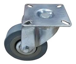 RUEDA GOMA GRIS 100MM B/GIRAT