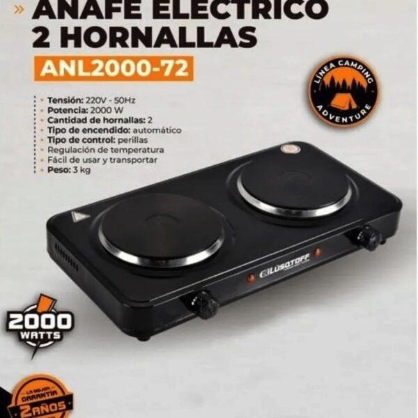 ANAFE ELECTRICO 2 HORN 429