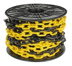 CADENA PLASTICA 25 MT AMA/NEGR
