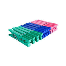 BROCHES PLASTICO COLORES X12